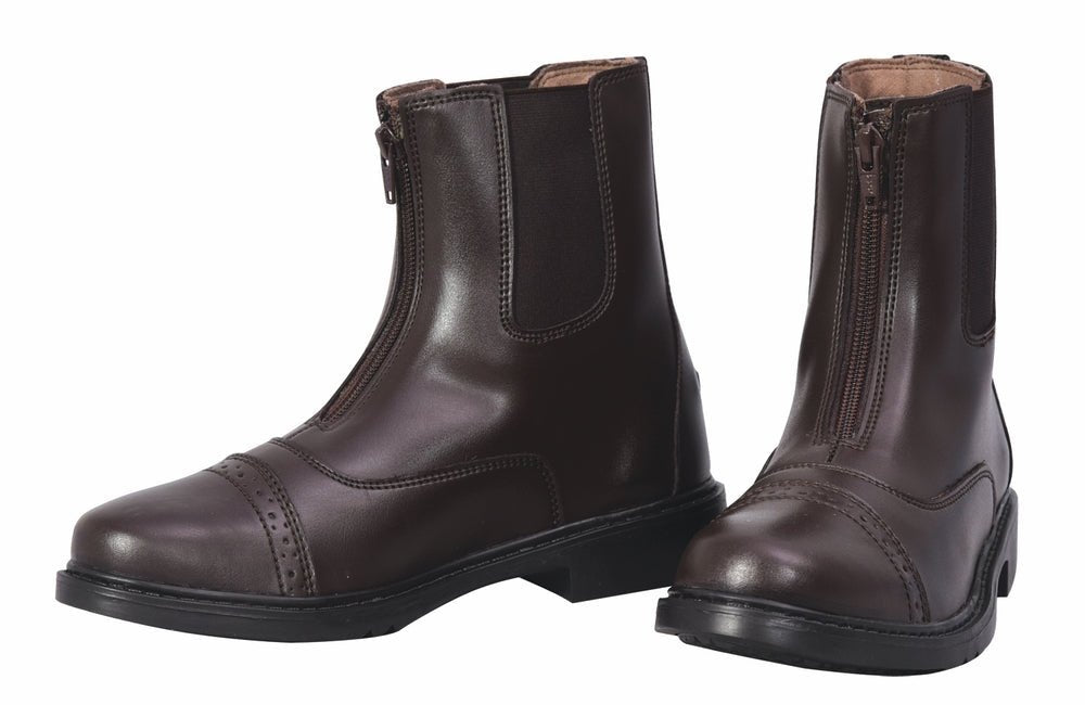 TuffRider Ladies Starter Front Zip Paddock Boots - Breeches.com