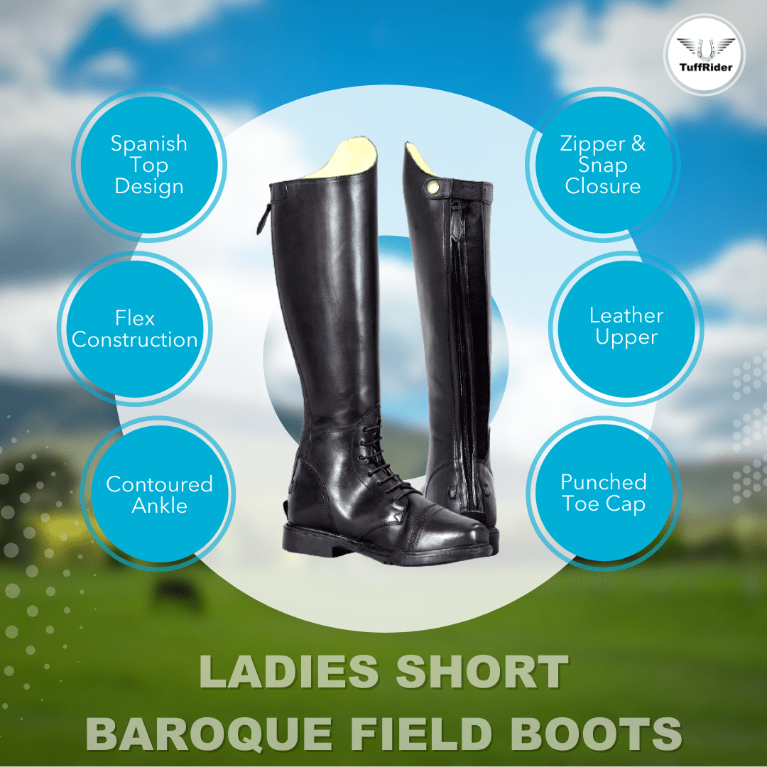 TuffRider Ladies Baroque Field Boots - Short - Breeches.com