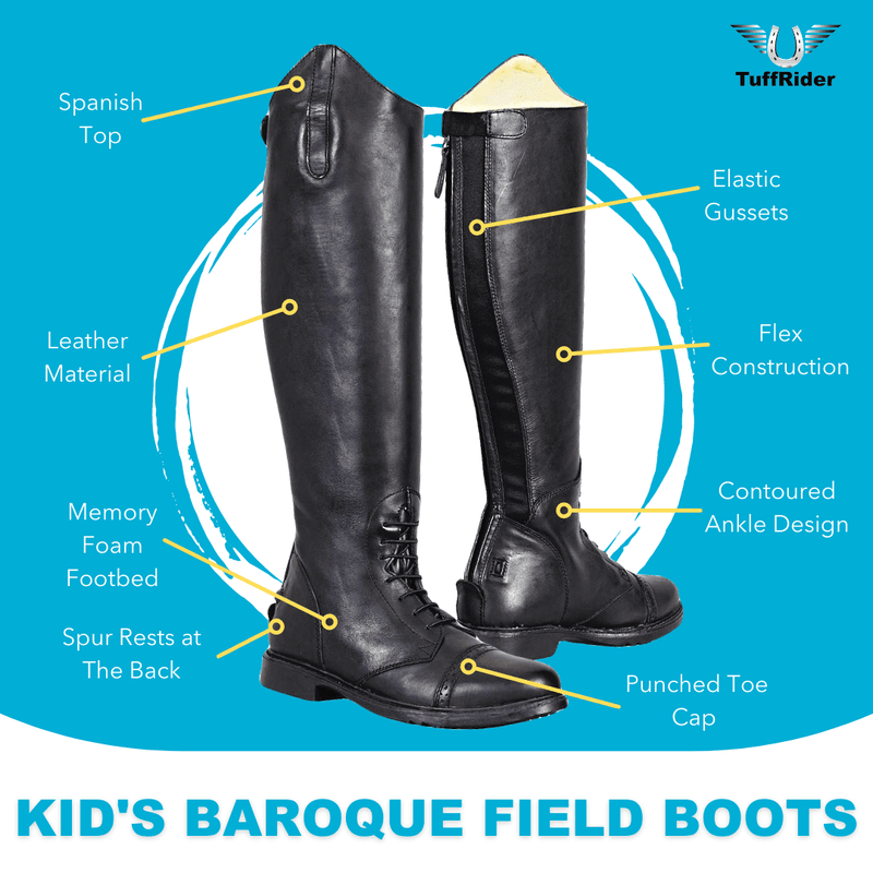 TuffRider Children's Baroque Field Boots - Breeches.com