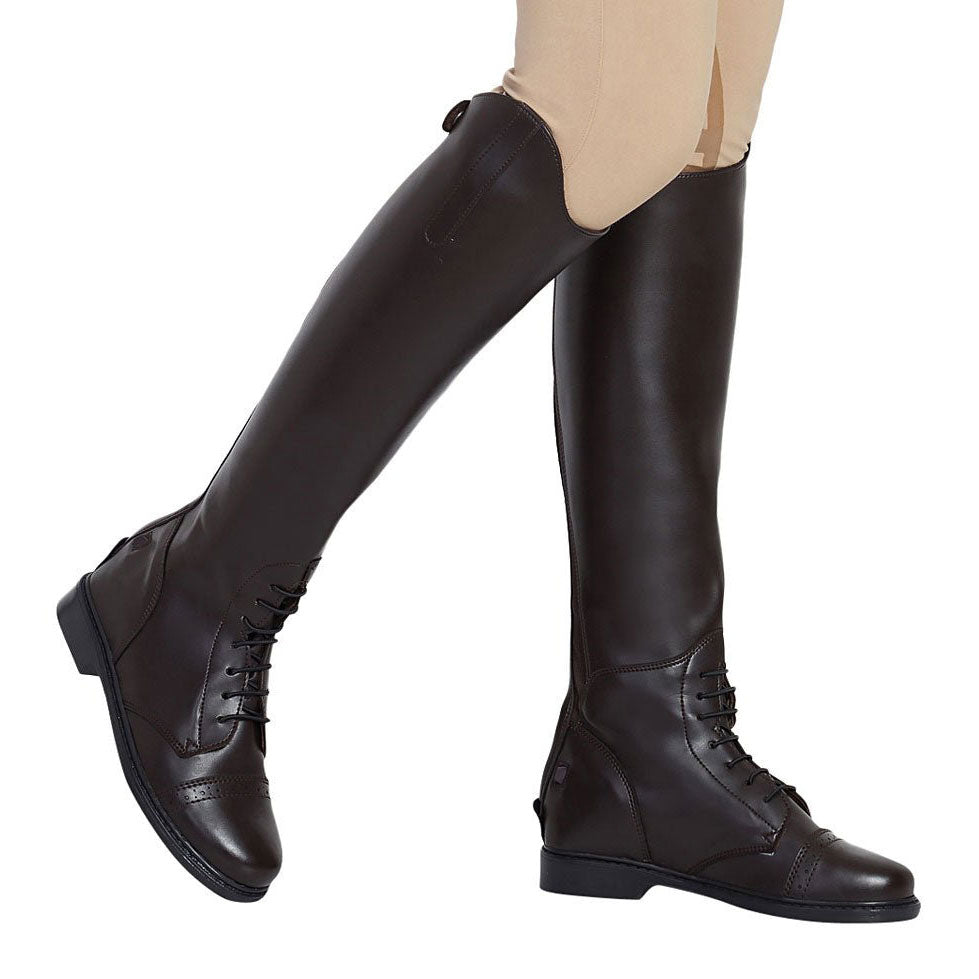 TuffRider Ladies Starter Back Zip Field Boots in Synthetic Leather - Breeches.com