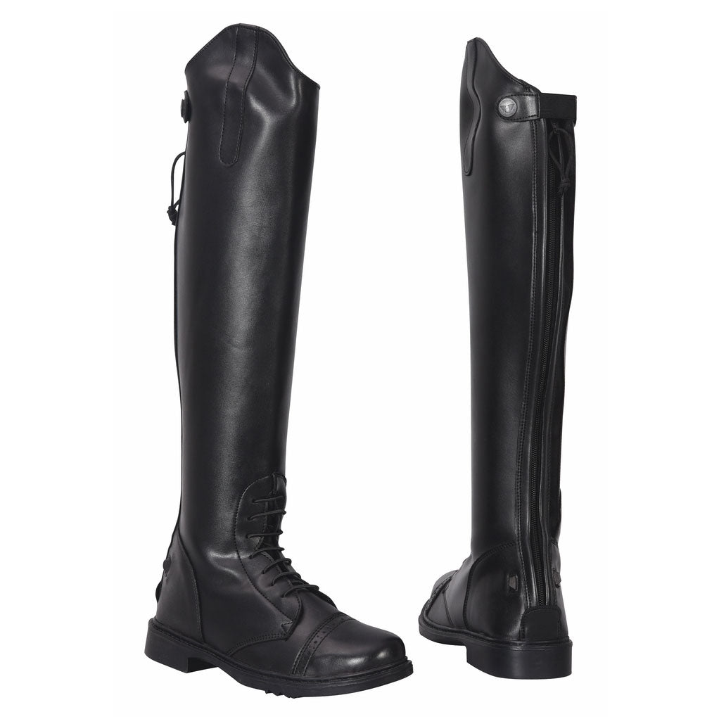 TuffRider Ladies Starter Back Zip Field Boots in Synthetic Leather - Breeches.com