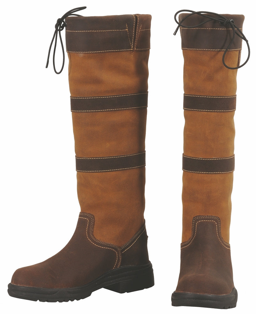 Waterproof leather riding boots clearance