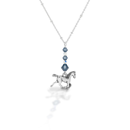 Kasaro Designs Beaded Horse Sterling Chain Necklace - Breeches.com