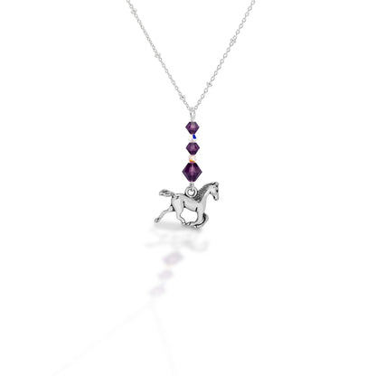 Kasaro Designs Beaded Horse Sterling Chain Necklace - Breeches.com