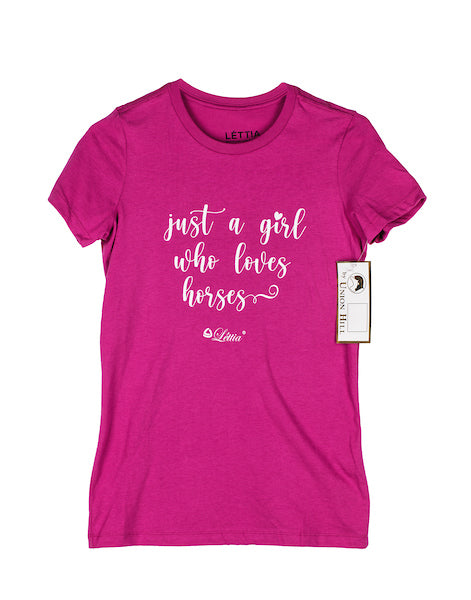 Lettia Ladies Just A Girl Tee