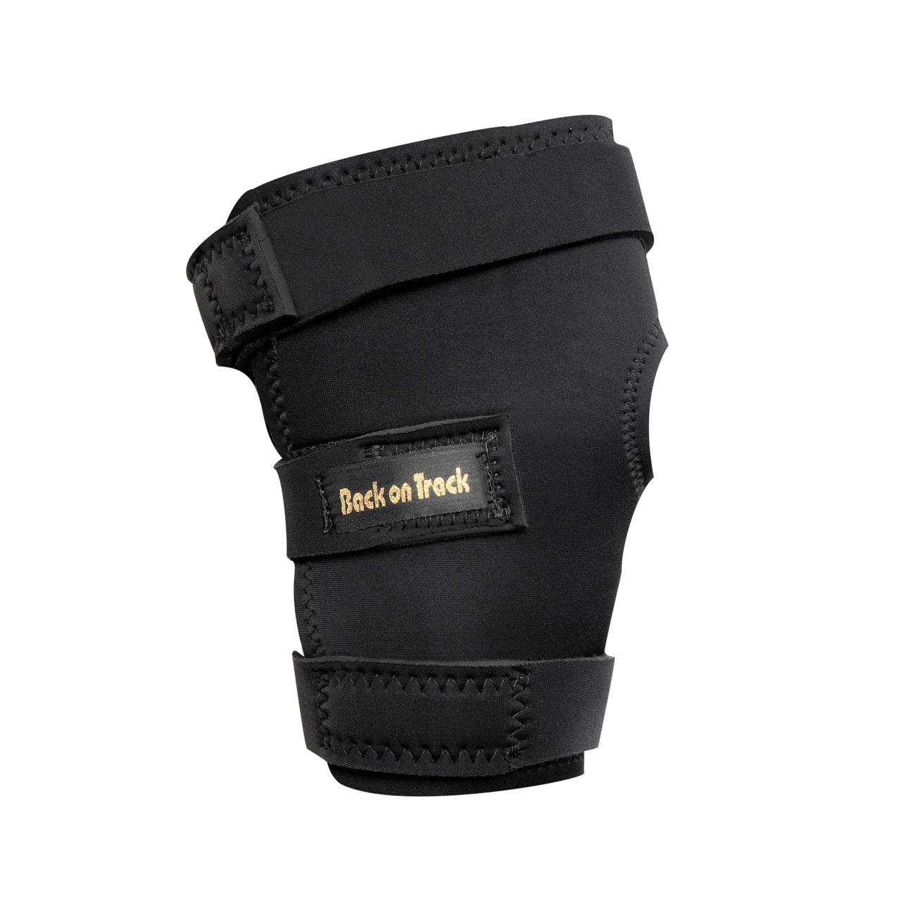 Back on Track Therapeutic Hock Boot w/ Hole- Black- Right - Breeches.com