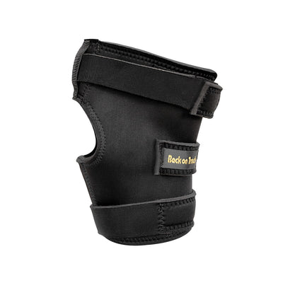 Back on Track Therapeutic Hock Boot w/ Hole- Black- Right - Breeches.com