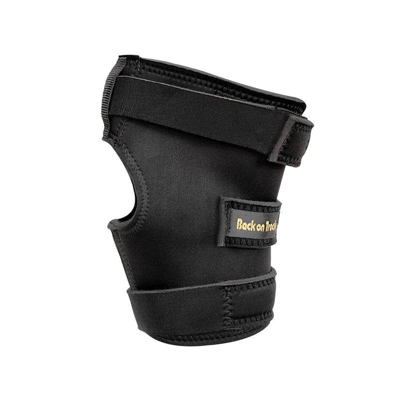 Back on Track Therapeutic Hock Boot w/ Hole- Black- Right - Breeches.com