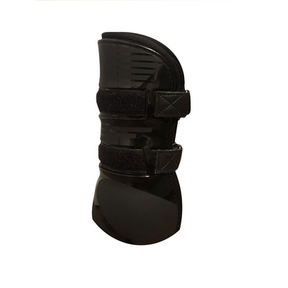 TuffRider Premium Engraved Boots w/ Leather Straps-2 Piece/Pair, Black, Full - Breeches.com