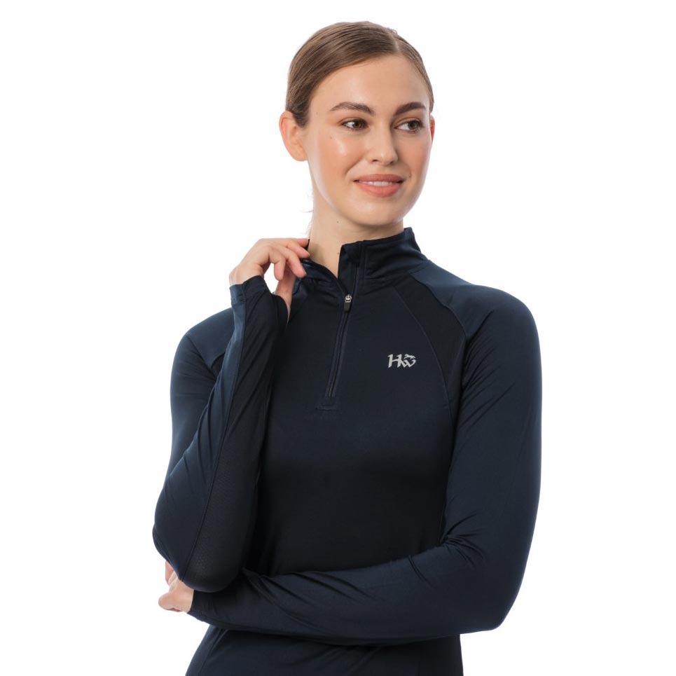 Horseware Ireland Aveen Half Zip Technical Long Sleeve Top - Breeches.com