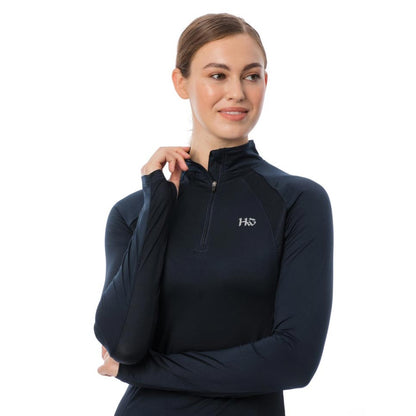 Horseware Ireland Aveen Half Zip Technical Long Sleeve Top - Breeches.com