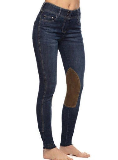 Goode Rider Equestrian Vintage Wash Knee Patch Jean - Breeches.com