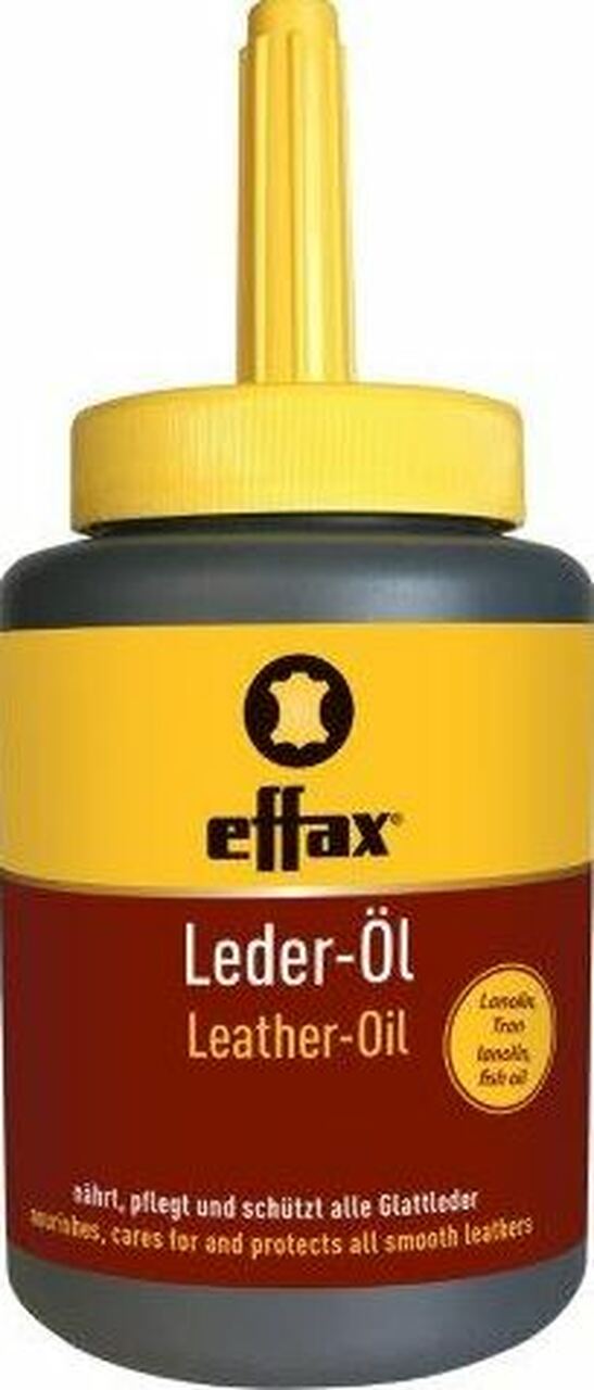 Effax Leather Oil, w/ Applicator Brush- 16 fl oz. - Breeches.com