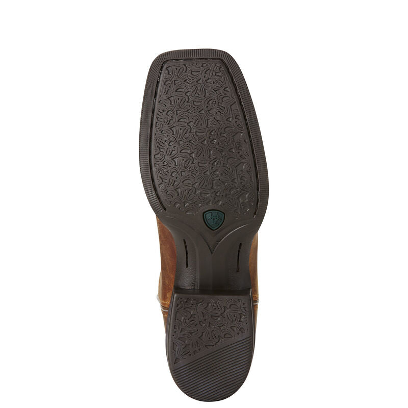 Ariat Round Up Wide Square Toe Western Boot - Breeches.com