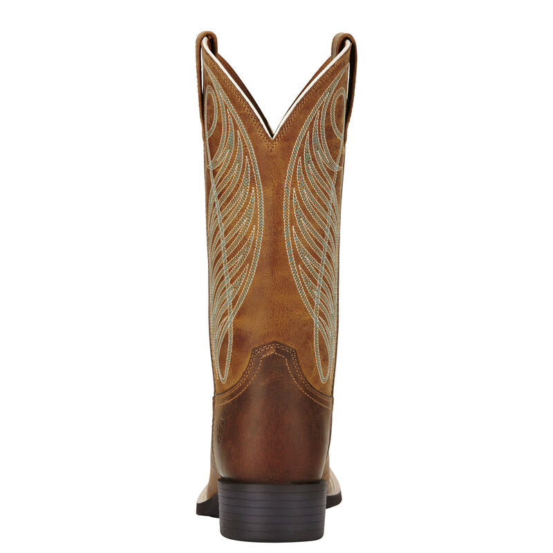 Ariat Round Up Wide Square Toe Western Boot - Breeches.com