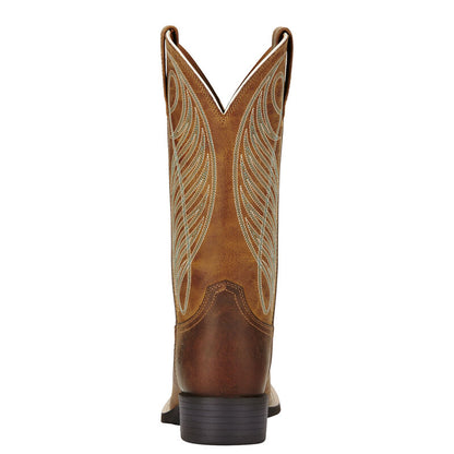 Ariat Round Up Wide Square Toe Western Boot - Breeches.com