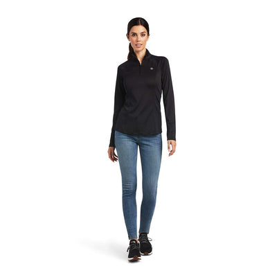 Ariat Women's Sunstopper 2.0 1/4 Zip Baselayer - Breeches.com