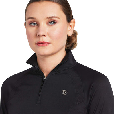 Ariat Women's Sunstopper 2.0 1/4 Zip Baselayer - Breeches.com