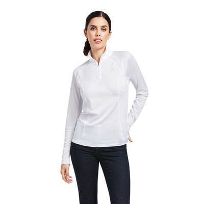 Ariat Women's Sunstopper 2.0 1/4 Zip Baselayer - Breeches.com