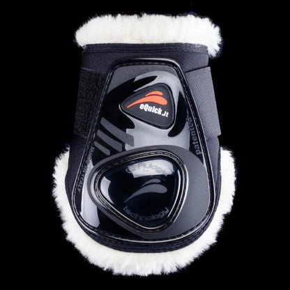 eShock Legend Rear Velcro Fluffy Boot - Breeches.com