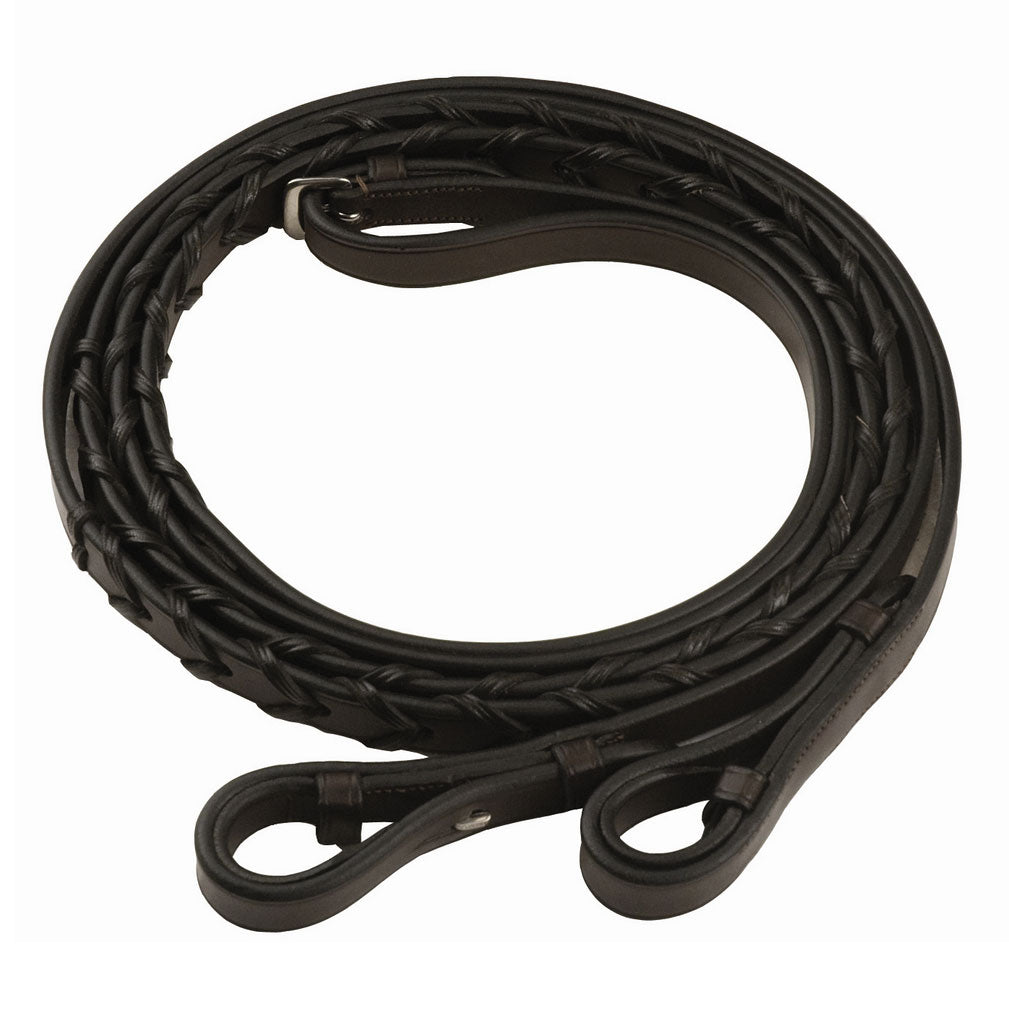 Henri de Rivel Advantage Extra Long Flat Laced Reins - Breeches.com