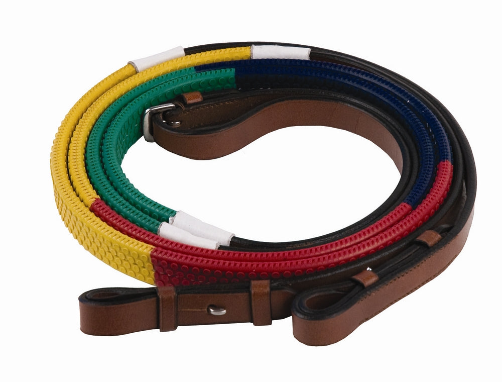 Henri de Rivel Advantage Rainbow Training Reins - Breeches.com