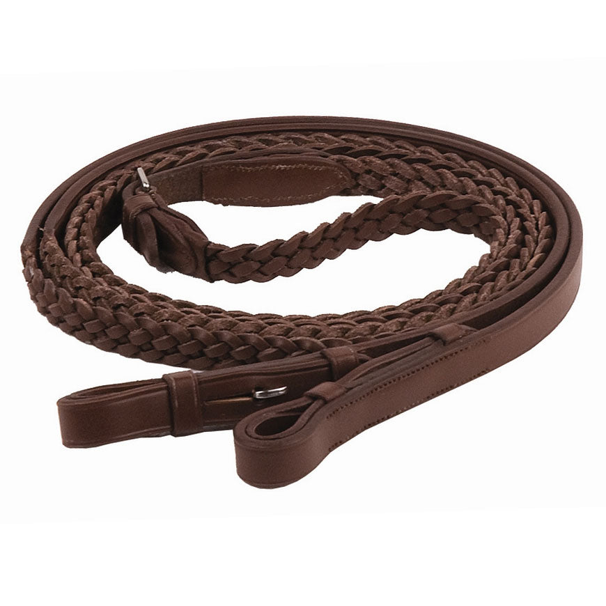 Henri de Rivel Advantage Plaited Reins - Breeches.com