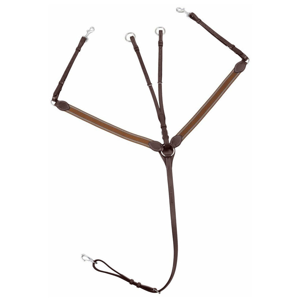 Henri de Rivel Pro Elastic Breastplate Martingale with Running Attachment - Breeches.com