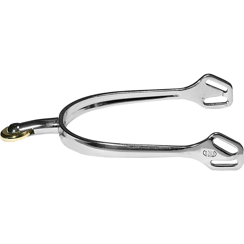 Herm Sprenger Stainless Steel Ultra Fit Spurs w/ Balkenhol Fastening and Horizontal Comfort Roller- 35mm Rounded - Breeches.com