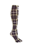 AWST Int'l Snaffle Bit Plaid Socks - Breeches.com