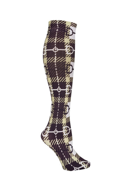 AWST Int'l Snaffle Bit Plaid Socks - Breeches.com