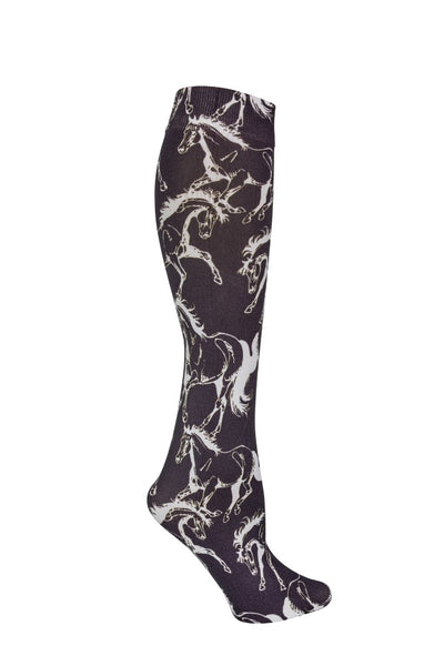AWST Int'l Lila Linear Horse Socks - Breeches.com