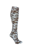 AWST Int'l Lila Blue Toile Socks - Breeches.com