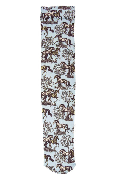 AWST Int'l Lila Blue Toile Socks - Breeches.com