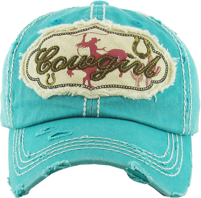 AWST Int'l Cowgirl Washed Vintage Cap - Breeches.com