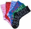 AWST Int'l Snaffle Bits Crew Socks- 6 Pack- Assorted Colors - Breeches.com