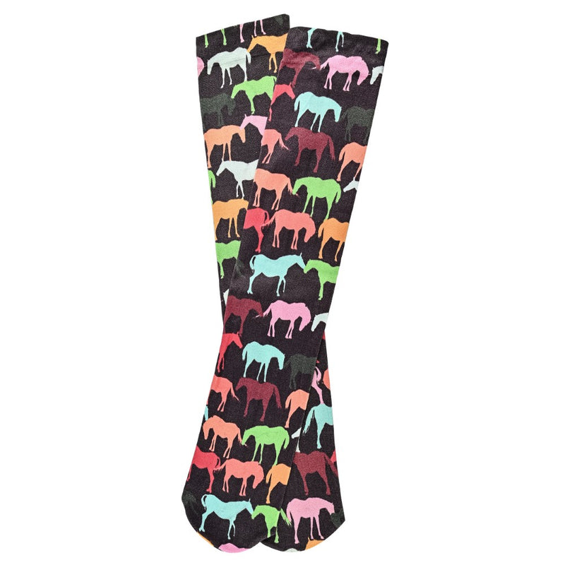 AWST Int'l Colorful Horses Socks - Breeches.com