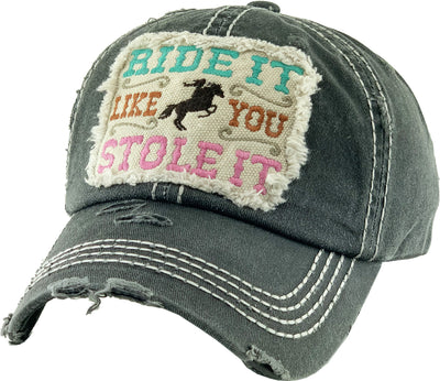 AWST Int'l  Ride it Like You Stole It Cap - Breeches.com