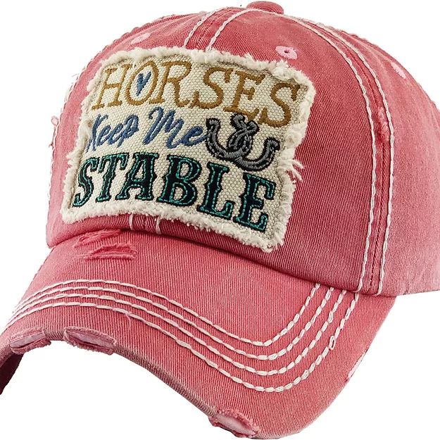 AWST Int'l Horses Keep Me Stable Cap - Breeches.com