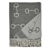 AWST Int ''Lila''Snaffle Bit Pashmina- Black