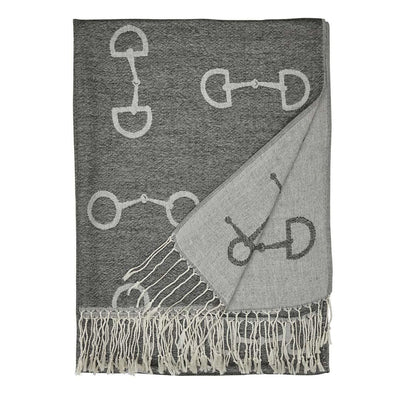 AWST Int ''Lila''Snaffle Bit Pashmina- Black