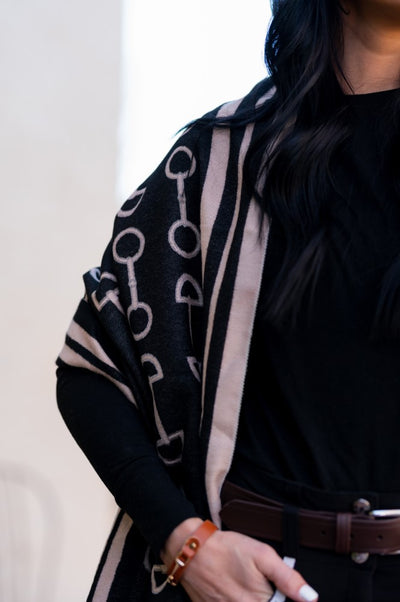 AWST Int'l Acrylic Cashmere Snaffle Bit Scarf/Shawl- 75" x 26.5" - Breeches.com
