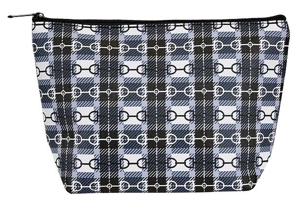 AWST Int'l Snaffle Bit Plaid Large Cosmetic Pouch - Breeches.com