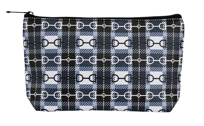 AWST Int'l Snaffle Bit Plaid Medium Cosmetic Pouch - Breeches.com