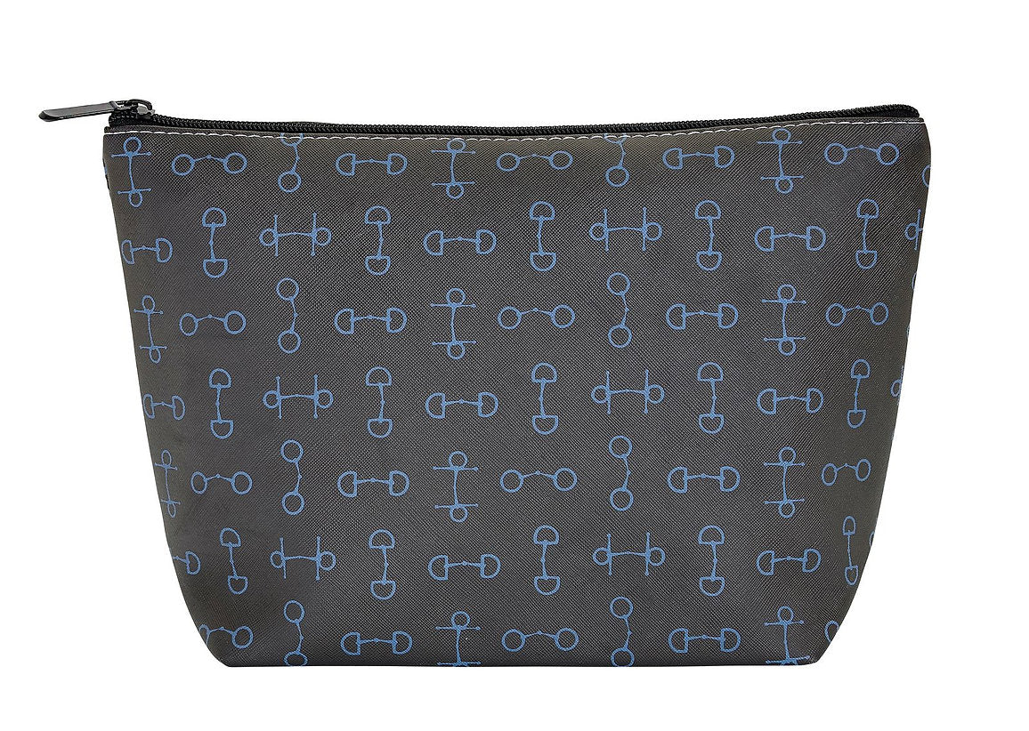 AWST Int'l "Lila" Snaffle Bits Large Cosmetic Pouch - Breeches.com