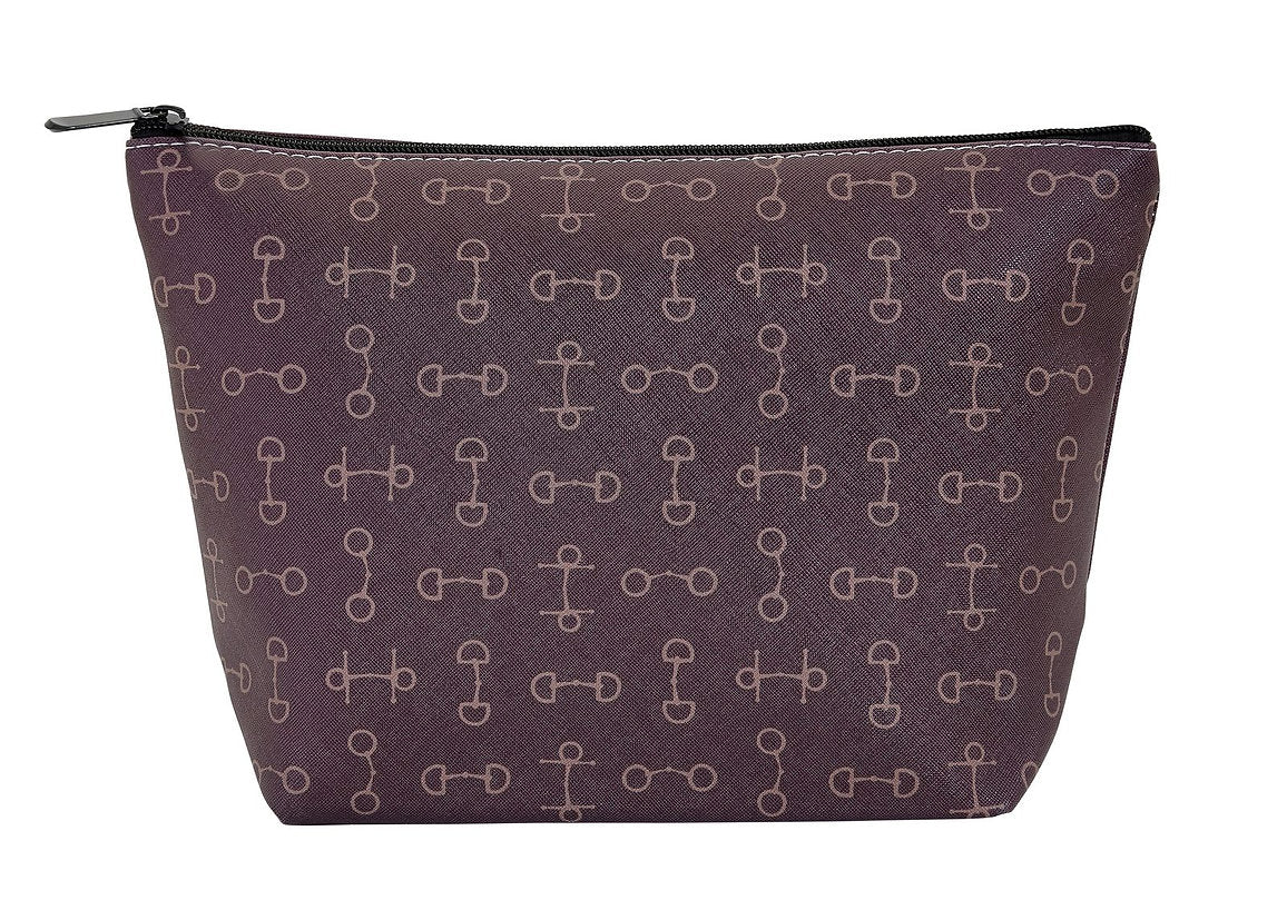 AWST Int'l "Lila" Snaffle Bits Large Cosmetic Pouch - Breeches.com