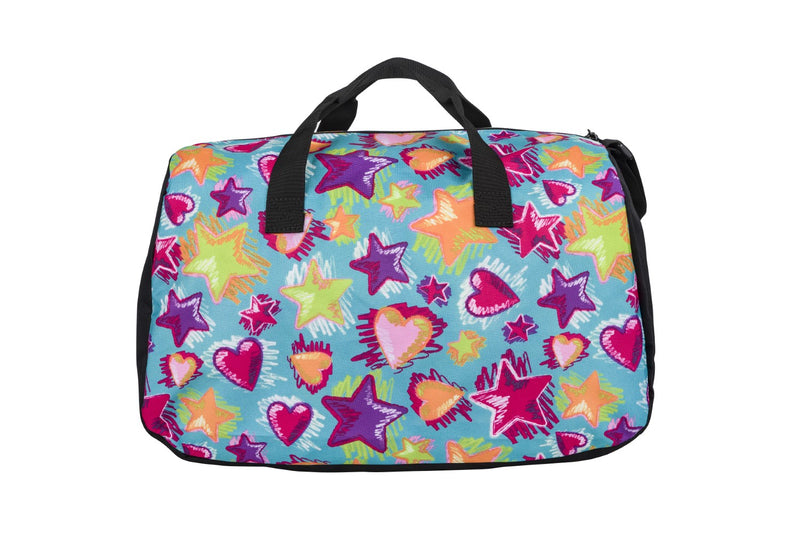AWST Int'l "Lila" Galloping Horse Duffle Bag- Stars & Hearts - Breeches.com