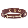 AWST Int'l Vegan Leather Bracelet w/Gold Tone Snaffle Bit - Breeches.com