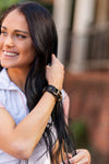 AWST Int'l Leather w/Gold Tone Snaffle Bit Bracelet - Breeches.com