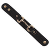 AWST Int'l Leather w/Gold Tone Snaffle Bit Bracelet - Breeches.com